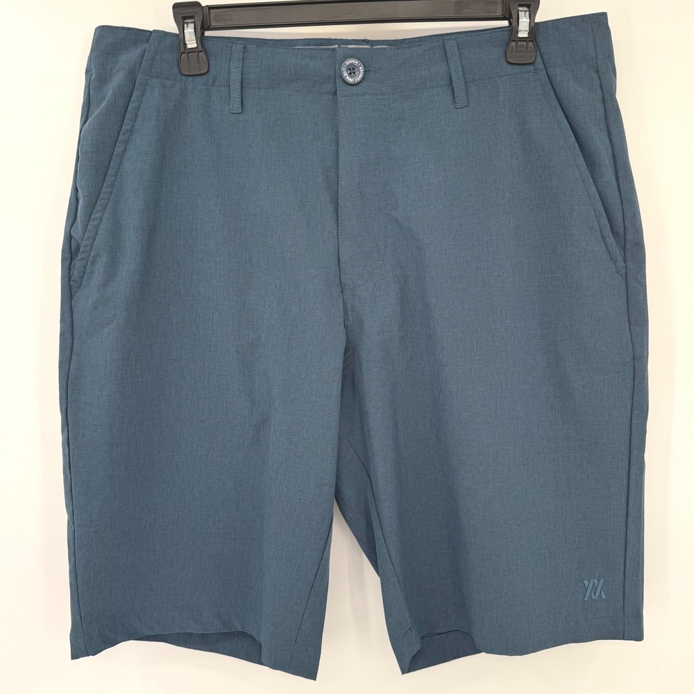 Dixxon Shorts Men 34 Blue Hybrid Performance Stretch Boardshorts Casual